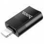 Перехідник Hoco UA17 Lightning Male to USB Female USB2.0 Чорний