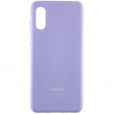 Чохол Silicone Cover Full Protective (AA) для Samsung Galaxy A02 Бузковий / Dasheen