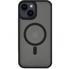 TPU+PC чохол Metal Buttons with MagSafe для Apple iPhone 14 (6.1") Чорний