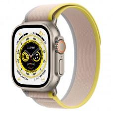Ремінець Hoco WA14 Original series Apple watch (38/40/41mm) Yellow with White
