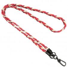 Плетенный шнурок (5мм) 120см Camel / Red