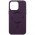 Шкіряний чохол Bonbon Leather Metal Style with MagSafe для Apple iPhone 14 (6.1") Фіолетовий / Dark Purple