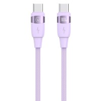 Дата кабель Usams US-SJ633 U85 Type-C to Type-C 100W (2m) Purple