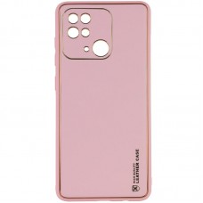 Шкіряний чохол Xshield для Xiaomi Redmi 10C Рожевий / Pink