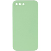 Чохол Silicone Case Square Full Camera Protective (AA) NOLOGO для Apple iPhone 7 plus/8 plus (5.5") М'ятний / Mint