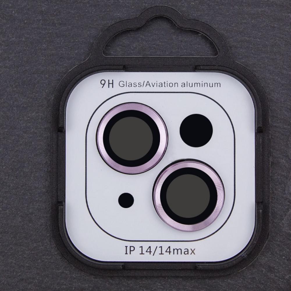 Захисне скло Metal Classic на камеру (у упак.) для Apple iPhone 14 (6.1") / 14 Plus (6.7") Фіолетовий / Purple