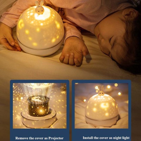 Нічник Moon E04 with Bluetooth and Remote Control 1200 mAh White