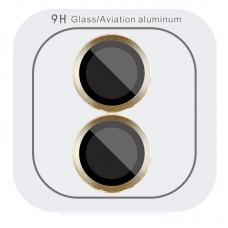 Захисне скло Metal Classic на камеру (в упак.) для Apple iPhone 16 (6.1") / 16 Plus (6.7") Золотий / Gold
