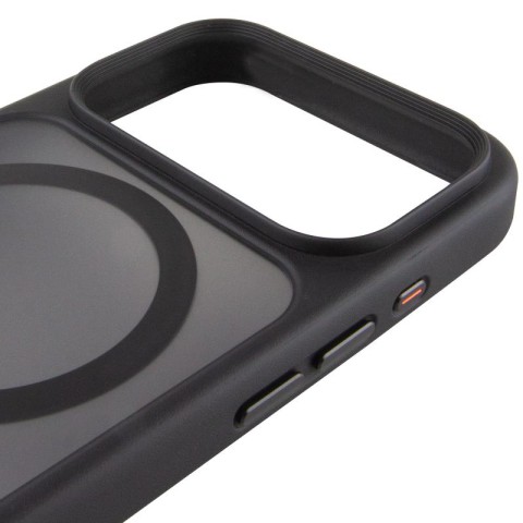 TPU+PC чохол Metal Buttons with MagSafe для Apple iPhone 17 Pro (6.3") Чорний / Black