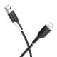 Дата кабель Borofone BX119 New USB to Lightning 2.4A (1m) Black