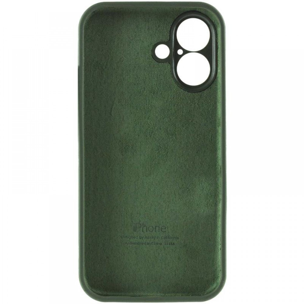 Чохол Silicone Case Full Camera Protective (AA) для Apple iPhone 16 (6.1") Зелений / Cyprus Green