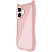 Чохол TPU GETMAN Cat with straps для Apple iPhone 16 Plus (6.7") Pink