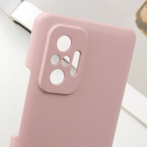Чохол Silicone Cover Lakshmi Full Camera (AAA) для Xiaomi Redmi Note 10 Pro / 10 Pro Max Рожевий / Pink Sand