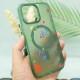 Чохол TPU+PC Flush with MagSafe для Apple iPhone 15 Pro Max (6.7") Dark green