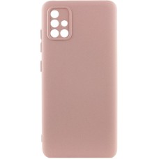 Чохол Silicone Cover Ummi Lakshmi Full Camera (AA) для Samsung Galaxy A71 Рожевий / Pink Sand