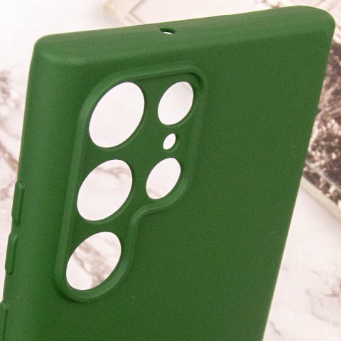 Чохол Silicone Cover Lakshmi Full Camera (AA) для Samsung Galaxy S25 Ultra Зелений / Dark green
