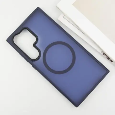 Чохол Ummi Colorful with MagSafe для Samsung Galaxy S25 Ultra Синій / Navy Blue