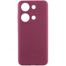 Чохол Silicone Cover Lakshmi Full Camera (AAA) для Xiaomi Redmi Note 13 Pro 4G Бордовий / Plum