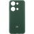 Чохол Silicone Cover Lakshmi Full Camera (AA) with logo для Xiaomi Poco X6 Pro Зелений / Dark green