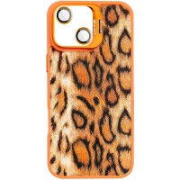 Чохол TPU+PC Wild Leopard with MagSafe and Lens для Apple iPhone 13 / 14 (6.1") Orange