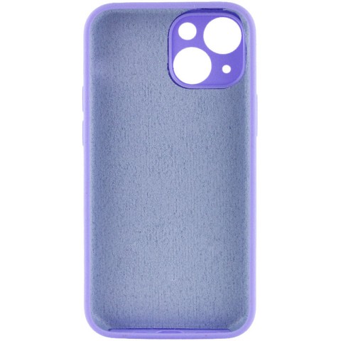 Чохол Silicone Case Full Camera Protective (AA) NO LOGO для Apple iPhone 14 (6.1") Бузковий / Dasheen