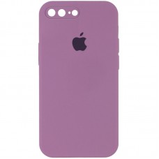 Чохол Silicone Case Square Full Camera Protective (AA) для Apple iPhone 7 plus / 8 plus (5.5") Ліловий / Lilac Pride