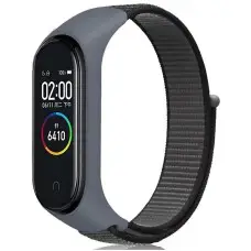 Ремінець Nylon New для Xiaomi Mi Band 3/4/5/6/7 Gray