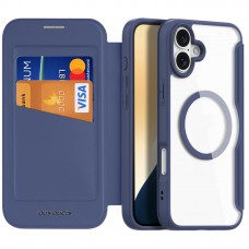 Чохол-книжка Dux Ducis Skin X Pro with MagSafe для Apple iPhone 16 (6.1") Blue