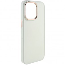 TPU чохол Bonbon Metal Style для Apple iPhone 13 Pro (6.1") Білий / White