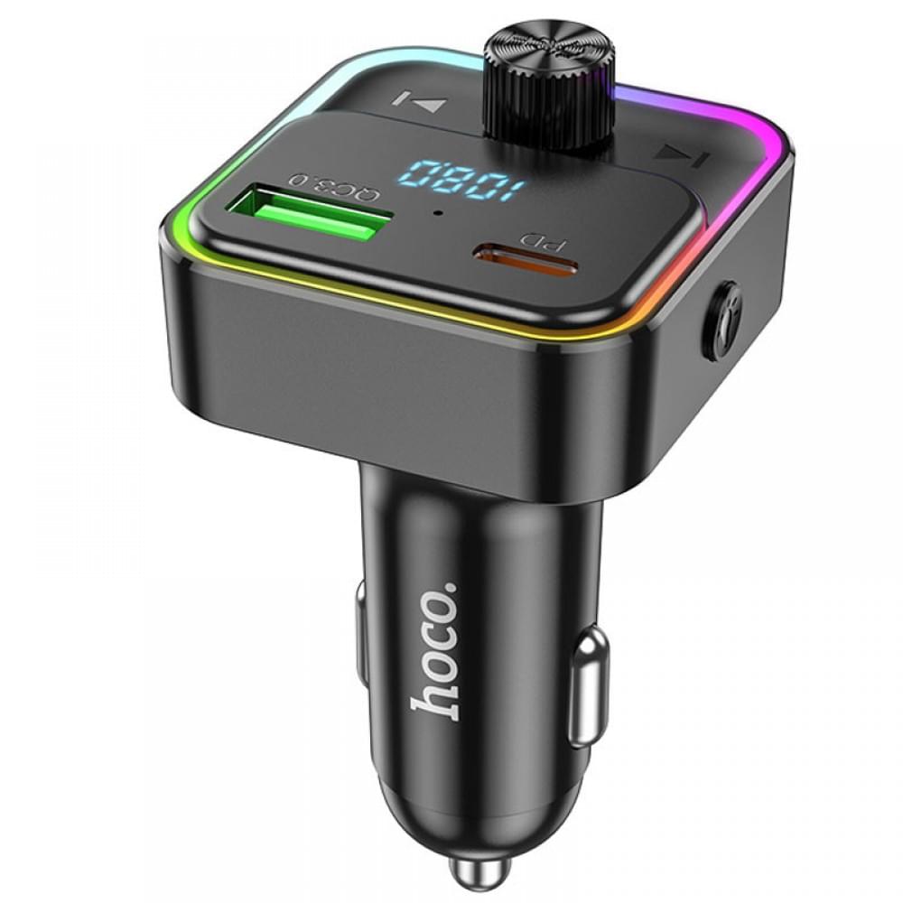 АЗУ FM модулятор Hoco E81 Fantasy 30W (1USB-A/1C)