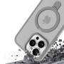 TPU+PC чохол Metal Buttons with MagSafe Colorful HQ Ring для Apple iPhone 15 Pro Max (6.7") Grey