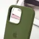 Чохол Silicone Case Full Protective (AA) для Apple iPhone 16 Pro (6.3") Зелений / Dark Olive