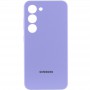 Чохол Silicone Cover Lakshmi Full Camera (AAA) with Logo для Samsung Galaxy S24 Бузковий / Dasheen