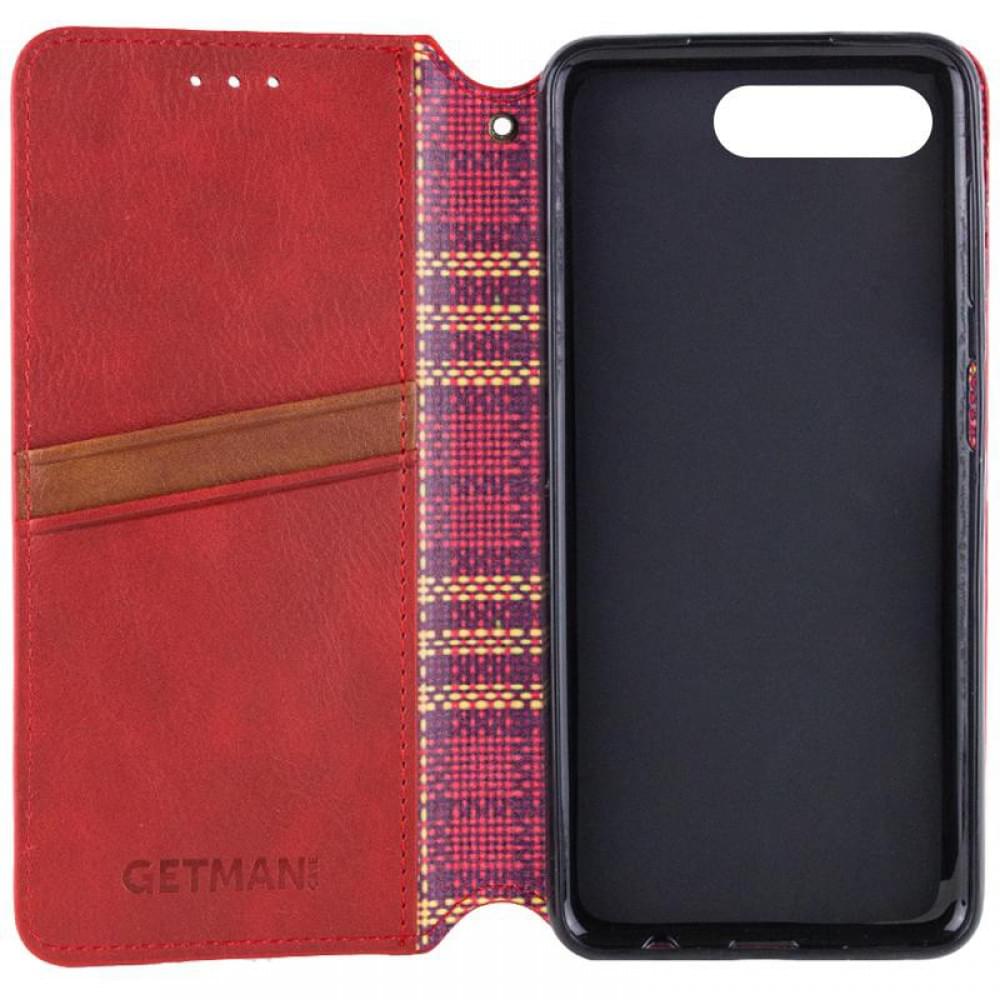 Шкіряний чохол-книжка GETMAN Cubic (PU) для Apple iPhone 7 plus / 8 plus (5.5") Червоний