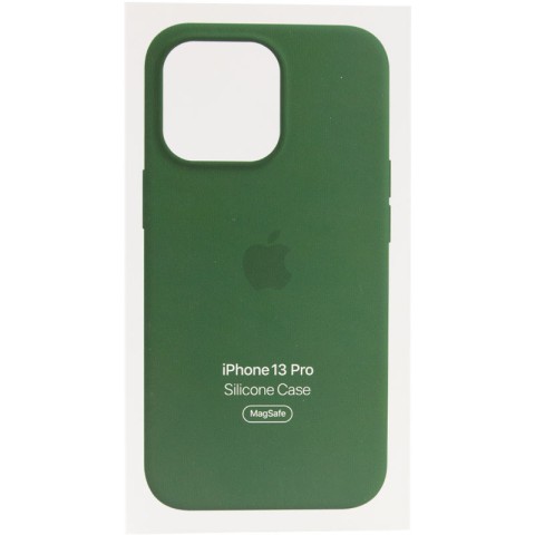 Чохол Silicone case (AAA) with Magsafe and Animation для Apple iPhone 13 Pro (6.1") Зелений / Clover