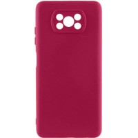 Чохол Silicone Cover Ummi Lakshmi Full Camera (AA) для Xiaomi Poco X3 NFC / Poco X3 Pro Бордовий / Marsala