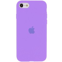 Чохол Silicone Case Full Protective (AA) для Apple iPhone SE (2020) / 7 / 8 (4.7") Бузковий / Dasheen