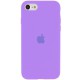 Чохол Silicone Case Full Protective (AA) для Apple iPhone SE (2020) / 7 / 8 (4.7") Бузковий / Dasheen