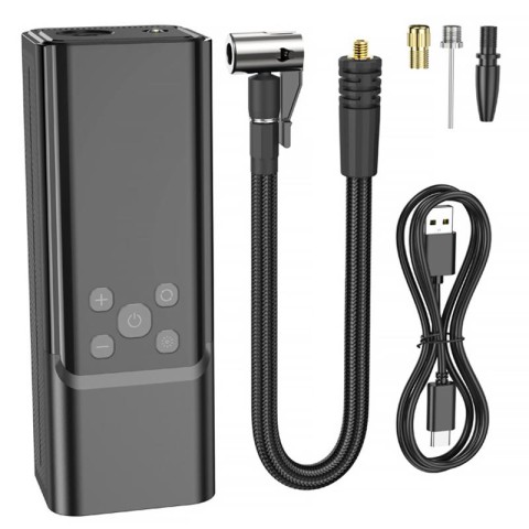 Автомобільний насос Hoco ZP7 Maddy smart (5000 mAh) Black