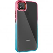 Чохол TPU+PC Fresh sip series для Xiaomi Redmi 9C Бірюзовий / Рожевий