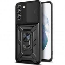 Ударостійкий чохол Camshield Serge Ring для Samsung Galaxy S21+ Чорний
