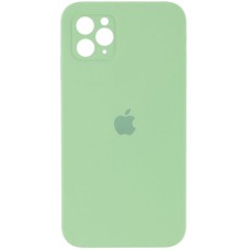 Чохол Silicone Case Square Full Camera Protective (AA) для Apple iPhone 11 Pro (5.8") М'ятний / Mint