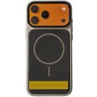 Чохол TPU TechWoven Hybrid with MagSafe для Apple iPhone 15 (6.1") Grey / Black