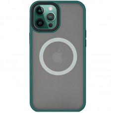 TPU+PC чохол Metal Buttons with MagSafe для Apple iPhone 13 Pro (6.1") Зелений