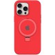 Чохол Silicone Case Full Protective with Ring для Apple iPhone 15 Pro Max (6.7") Red