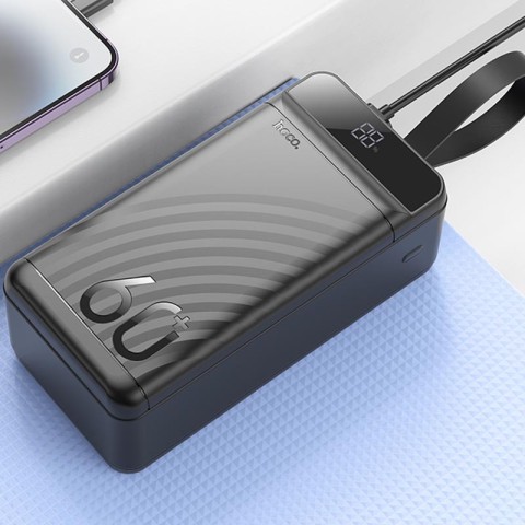 Портативний ЗП Power Bank Hoco J123C Element 22.5W+PD20W 60000 mAh Black