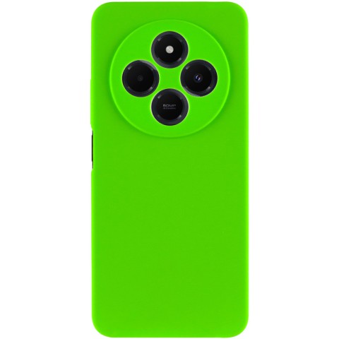 Чохол Silicone Cover Lakshmi Full Camera (AA) для Xiaomi Redmi 14C / Poco C75 Салатовий / Neon Green