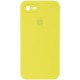 Чохол Silicone Case Square Full Camera Protective (AA) для Apple iPhone 6/6s (4.7") Жовтий / Bright Yellow