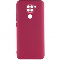 Чохол TPU GETMAN Liquid Silk Full Camera для Xiaomi Redmi Note 9 / Redmi 10X Бордовий / Marsala