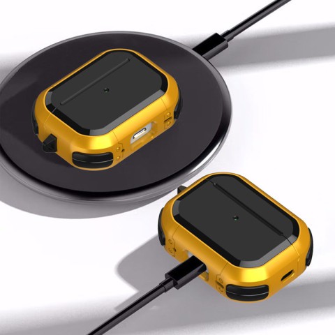 Футляр протиударний Black ed. для навушників Airpods Pro 2 / Pro Yellow